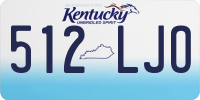 KY license plate 512LJO