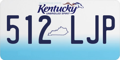 KY license plate 512LJP