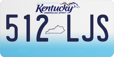 KY license plate 512LJS