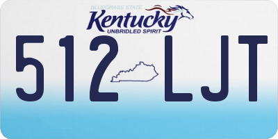 KY license plate 512LJT