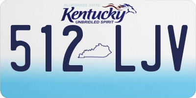 KY license plate 512LJV