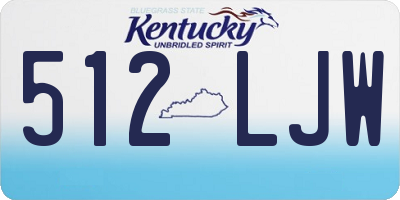 KY license plate 512LJW