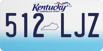 KY license plate 512LJZ