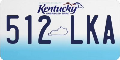 KY license plate 512LKA