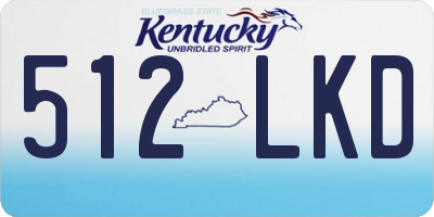 KY license plate 512LKD