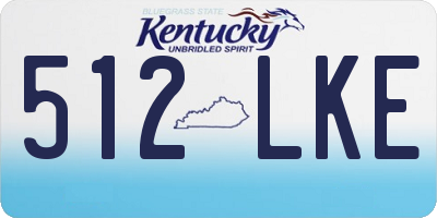 KY license plate 512LKE