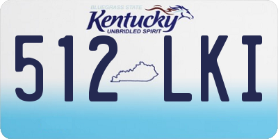 KY license plate 512LKI