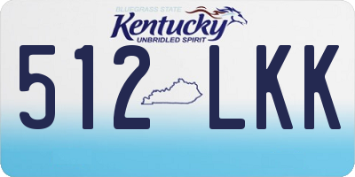 KY license plate 512LKK