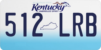 KY license plate 512LRB