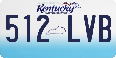 KY license plate 512LVB