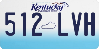 KY license plate 512LVH