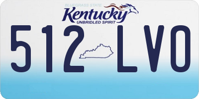 KY license plate 512LVO