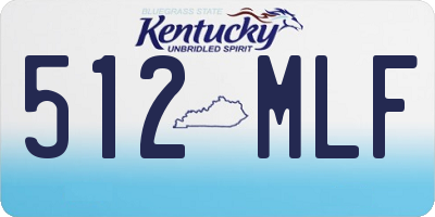 KY license plate 512MLF