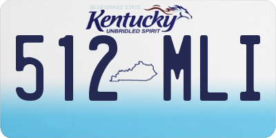KY license plate 512MLI