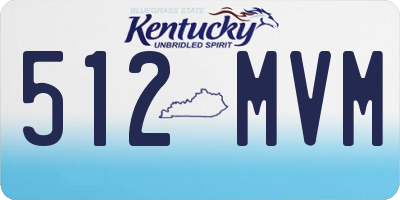 KY license plate 512MVM