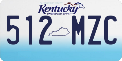 KY license plate 512MZC