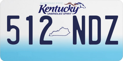 KY license plate 512NDZ