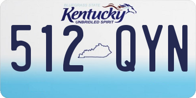 KY license plate 512QYN