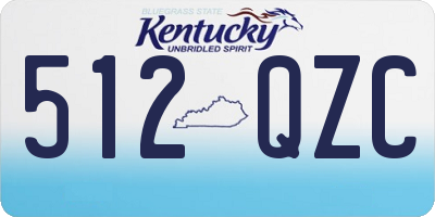 KY license plate 512QZC