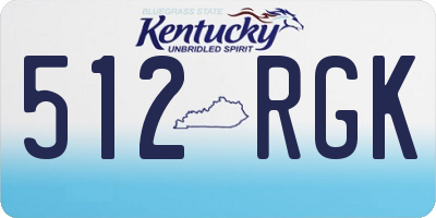 KY license plate 512RGK