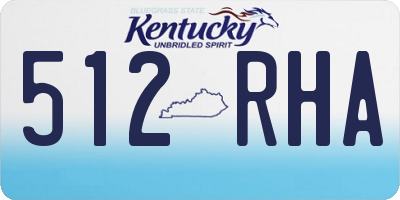 KY license plate 512RHA