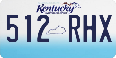 KY license plate 512RHX