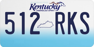 KY license plate 512RKS