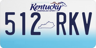 KY license plate 512RKV