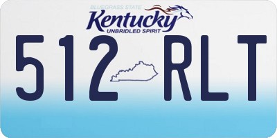 KY license plate 512RLT