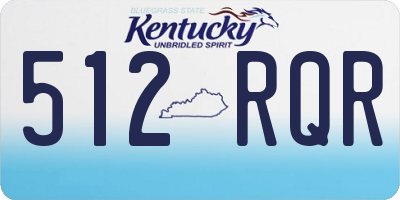 KY license plate 512RQR