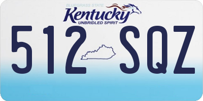 KY license plate 512SQZ