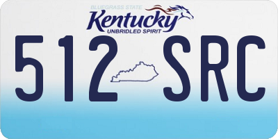 KY license plate 512SRC