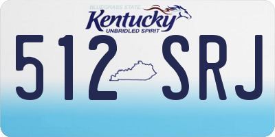 KY license plate 512SRJ