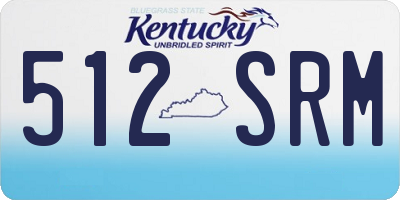KY license plate 512SRM