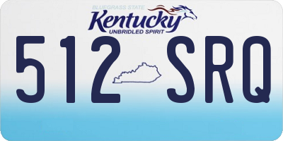 KY license plate 512SRQ