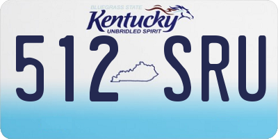 KY license plate 512SRU
