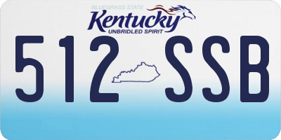 KY license plate 512SSB