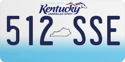 KY license plate 512SSE