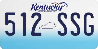 KY license plate 512SSG