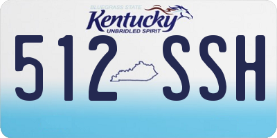 KY license plate 512SSH