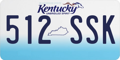 KY license plate 512SSK