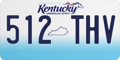 KY license plate 512THV