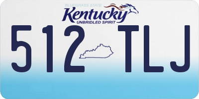 KY license plate 512TLJ