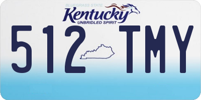 KY license plate 512TMY
