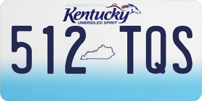 KY license plate 512TQS