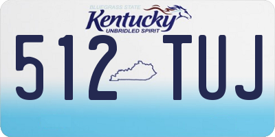 KY license plate 512TUJ