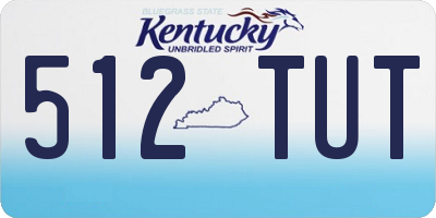 KY license plate 512TUT