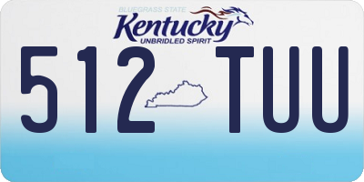 KY license plate 512TUU