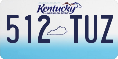 KY license plate 512TUZ