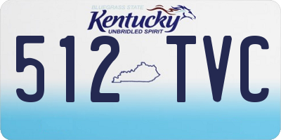 KY license plate 512TVC